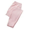 thumbnail image 1 of GigrtiJin Toddler Children Teens Leggings Solid Color Elastic Waisted Straight Leg Long Pants Thermal Casual Trousers 2-17 Years, 1 of 3