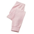 thumbnail image 1 of GigrtiJin Toddler Children Teens Leggings Striped Elastic Waisted Straight Leg Long Pants Thermal Casual Trousers 2-17 Years, 1 of 2