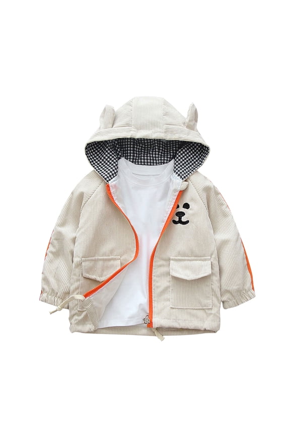 Toddler Girl Boy Fall Winter Hoodies Long Sleeve Zip up Fashion Cute Jackets Casual Comfy Outerwear Coat