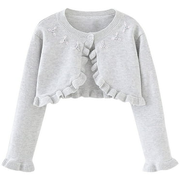 GigrtiJin Toddler Girls Cardigan Long Sleeves Sweater Coats Toddler Kids Lightweight Knit Button down Cozy Sweater