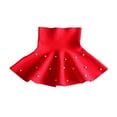 thumbnail image 1 of GigrtiJin Toddler Girls Flared Pleated Skirt Solid Color High Waist Cotton Skirt Casual Knitted Skort 3-13 Years, 1 of 7