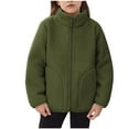 thumbnail image 1 of GigrtiJin Toddler Kids Base Jacket Solid Color Stand Collar Long Sleeve Zipper Outwear for Children Casual Thermal Tops 1-15 Years, 1 of 5