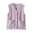 thumbnail image 1 of GigrtiJin Women Fleece Lightweight Vest Fall Winter Sleeveless Warm Button down Fuzzy Jacket Outerwear Fashion Coat, 1 of 7