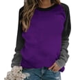 thumbnail image 1 of GigrtiJin Women Long Sleeved Gradient Sweatshirt Plus Size Round Neck Casual Pullover Top Fashion Going out Basic Blouse, 1 of 5