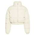 thumbnail image 1 of GigrtiJin Women Puffer Jacket Warm Quilted Zip up Cropped Jackets Stand Collar Short Cotton Coat with Pockets, 1 of 7