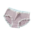 thumbnail image 1 of GigrtiJin Women's Cotton Boyshort Underwear Solid Color Mid Waist Seamless Comfy Panties No Show Cute Briefs, 1 of 2