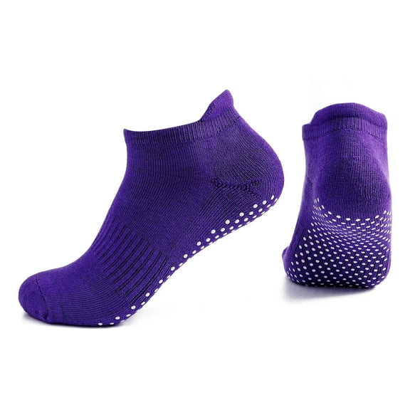 GigrtiJin Women's Cotton Socks Non Slip Short Yoga Running Socks Breathable Comfy Glued Socks Soft Casual Socks