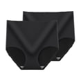 thumbnail image 1 of GigrtiJin Women's High Waisted Ribbed Underwear Seamless No Show Solid Color Panties Quick Dry Sweat Proof Underpants, 1 of 7