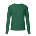 thumbnail image 1 of GigrtiJin Women's Knitted Pullover Sweater Solid Color Round Neck Long Sleeved Sweater Top Comfy Warm Loose Blouse, 1 of 5