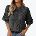 thumbnail image 1 of GigrtiJin Women's Ribbed Knit Sweater Long Sleeved Crewneck Hollow out Tops Casual Loose Solid Color Sweaters, 1 of 6
