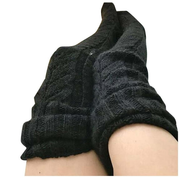 GigrtiJin Women's Thigh High Socks over the Knee Cable Knit Boot Socks Winter Long Warm Comfy Fashion Leg Warmers