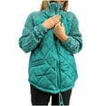 thumbnail image 1 of GigrtiJin Women's Winter Coats Plus Size Quilted Puffer Jackets Stand Collar Full Zip Winter Coat with Pockets, 1 of 8