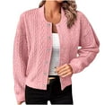 thumbnail image 1 of GigrtiJin Womens Fall Cardigan Coats Long Sleeved Round Neck Solid Color Jacket Casual Fashion Button down Jackets, 1 of 8