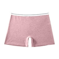 GigrtiJin Womens Boxer Underwear Mid Rise Seamless Solid Color Boyshort Panties Comfortable Sweat Proof Underpants
