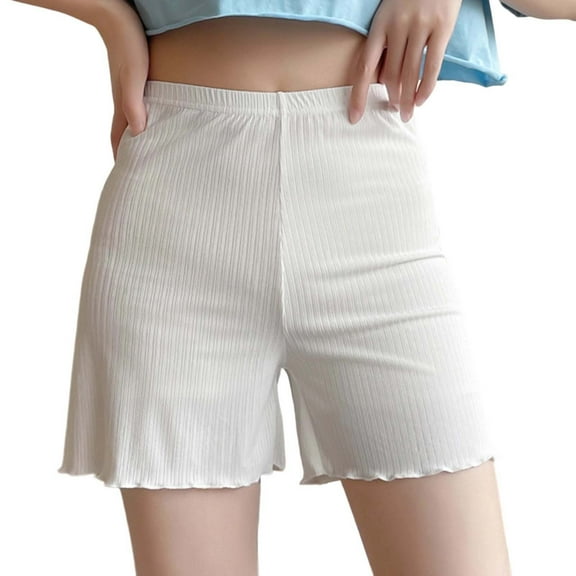 GigrtiJin Womens High Cut Ribbed Granny Underwear Seamless No Show Wave Edge Brief Panties Breathable Comfy Underpants