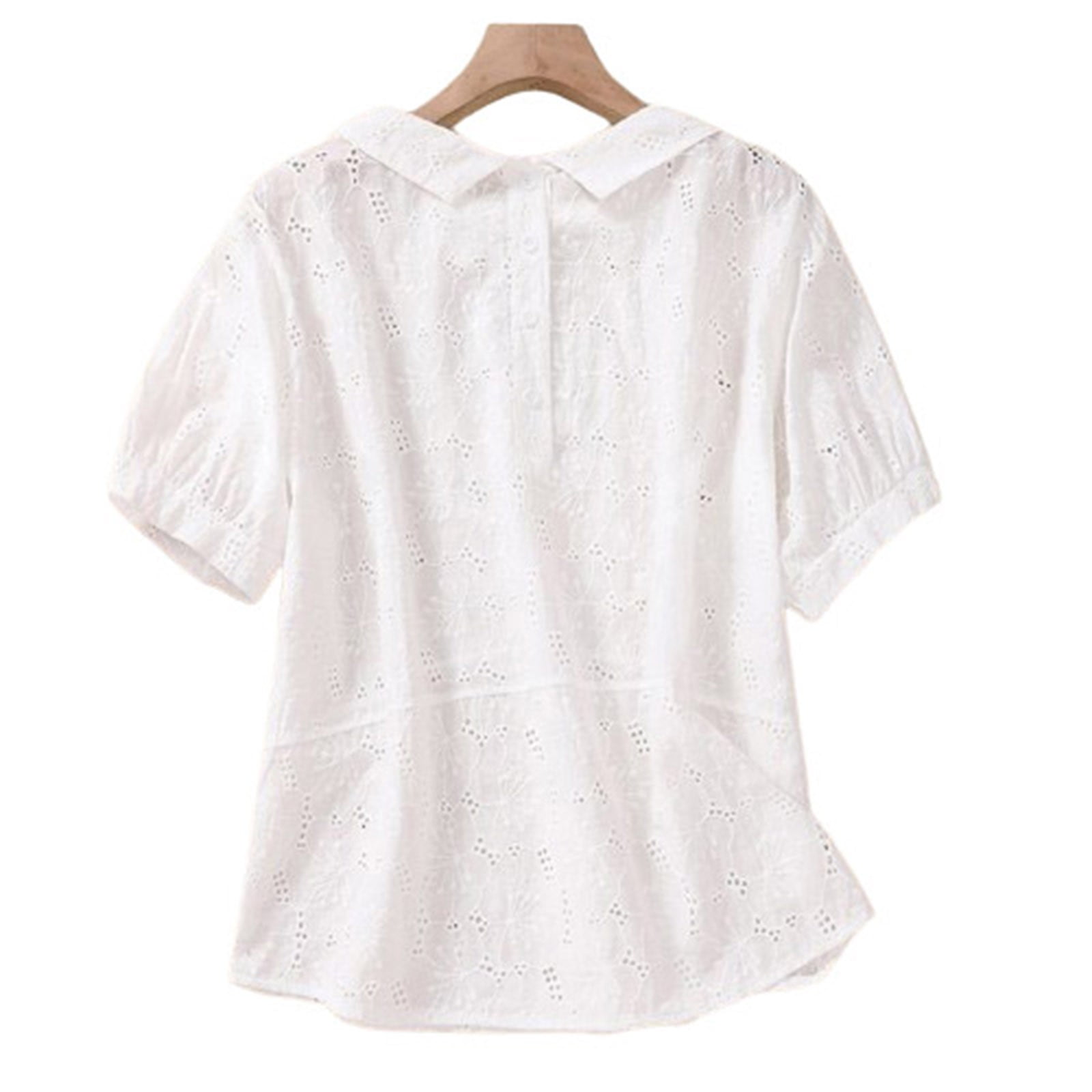 Women's Print Casual Hollow-out Denim Shirt main image 0