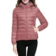 thumbnail image 1 of GigrtiJin Womens Lightweight Packable Puffer Jacket Long Sleeved Zip up Fashion Casual Hooded Coat with Pockets, 1 of 5