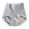thumbnail image 1 of GigrtiJin Womens Mid Rise Ribbed Underwear Seamless Buttock Lift Invisible Panties Solid Color Breathable Underpants, 1 of 2