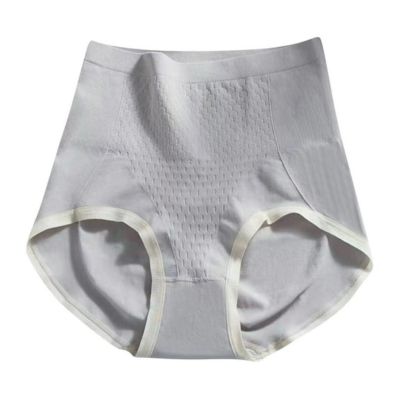 GigrtiJin Womens Mid Rise Ribbed Underwear Seamless Buttock Lift Invisible Panties Solid Color Breathable Underpants