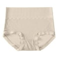 thumbnail image 1 of GigrtiJin Womens Mid Waisted Ribbed Cotton Underwear Seamless Hip Lift Printed Brief Pantiesd Sweat Proof Strench Underpants, 1 of 7