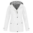 thumbnail image 1 of GigrtiJin Womens Plus Size Coat Waterproof Active Outdoor Hooded Rain Jacket Lightweight Zip up Raincoat with Pocket, 1 of 4