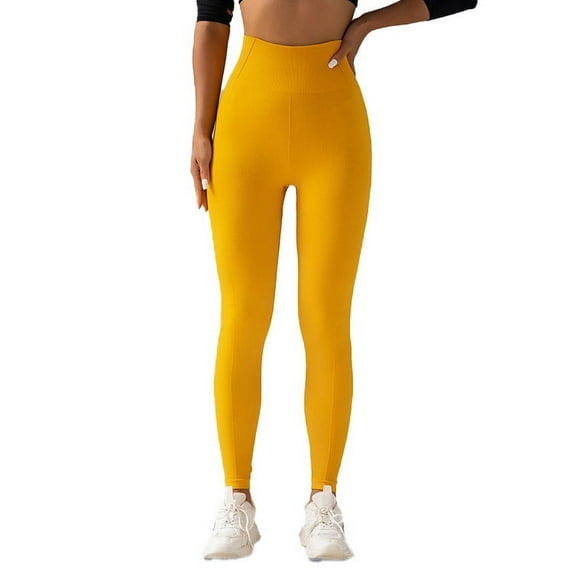 GigrtiJin Womens Seamless High Waist Leggings Soft Breathable Workout Athletic Yoga Solid Color Running Pants