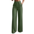 thumbnail image 1 of GigrtiJin Womens Suit Pants Wide Leg High Waisted Drawstring Trousers Dressy Casual Loose Work Office Palazzo Pants with Pockets, 1 of 5