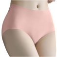 thumbnail image 1 of GigrtiJin Womens Udnerwear Solid Color No Show Mid Cut Underpants Sweatproof Comfortable Panties Briefs, 1 of 4