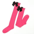 thumbnail image 1 of GigrtiJin Womens over Knee Socks Casual Comfy Long Socks Festive Holiday Bow Stockings Daily Funny Soft Socks, 1 of 2
