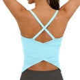 thumbnail image 1 of GigrtiJin Workout Tank Tops for Womens Athletic Backless Tight Tank Tops No Padding Cross Back Straps Running Gym Yoga Tank Tops, 1 of 5