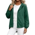 thumbnail image 1 of GigrtiJin Zip up Hoodie Jackets for Women Loose Casual Thin Jackets Solid Color Lightweight Outdoor Jogger Hiking Jackets, 1 of 5