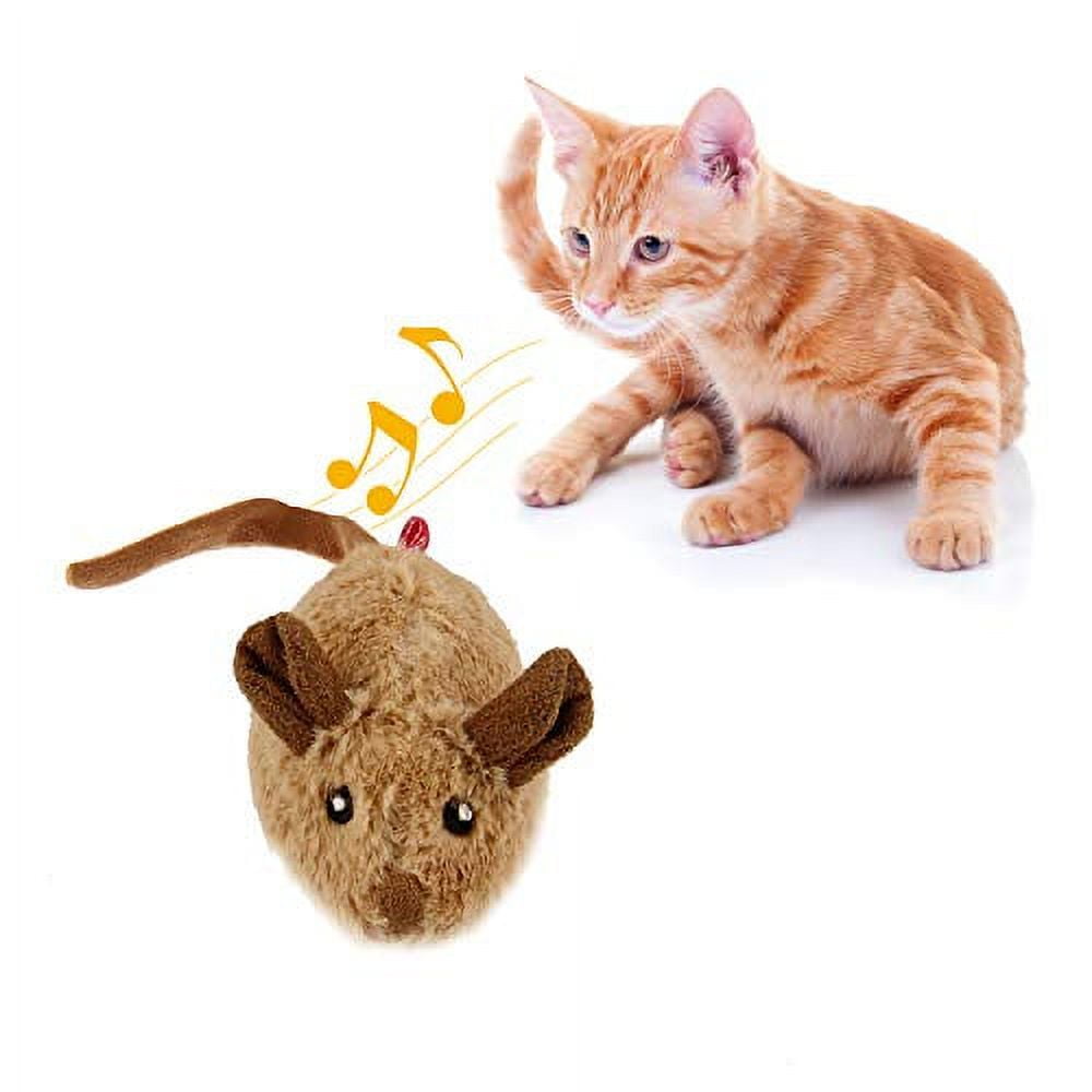 Gigwi Interactive Cat Toy Mouse, Electric Moving Cat Toy with