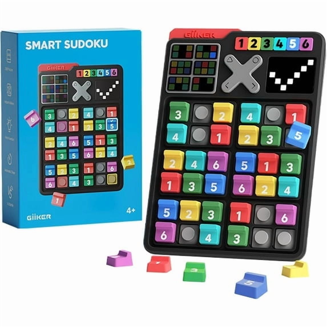 GiiKER Smart Sudoku,Original 2500 Challenges Sudoku,Brain Teaser Puzzle for Ages 4+,Travel and Birthday Gift for Boys and Girls