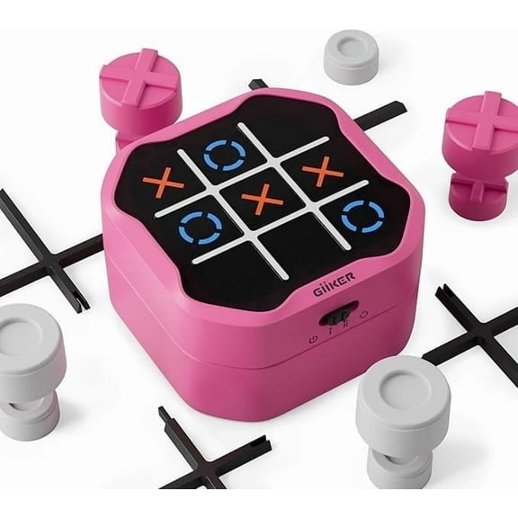 GiiKER Tic Tac Toe Bolt,3-in-1 Handheld Puzzle,Portable Travel Toy for Kids and Adults,Birthday Gift for Boys and Girls
