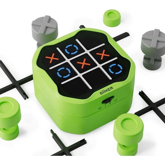 GiiKER Tic Tac Toe Bolt,3-in-1 Handheld Puzzle,Portable Travel Toy for Kids and Adults,Birthday Gift for Boys and Girls