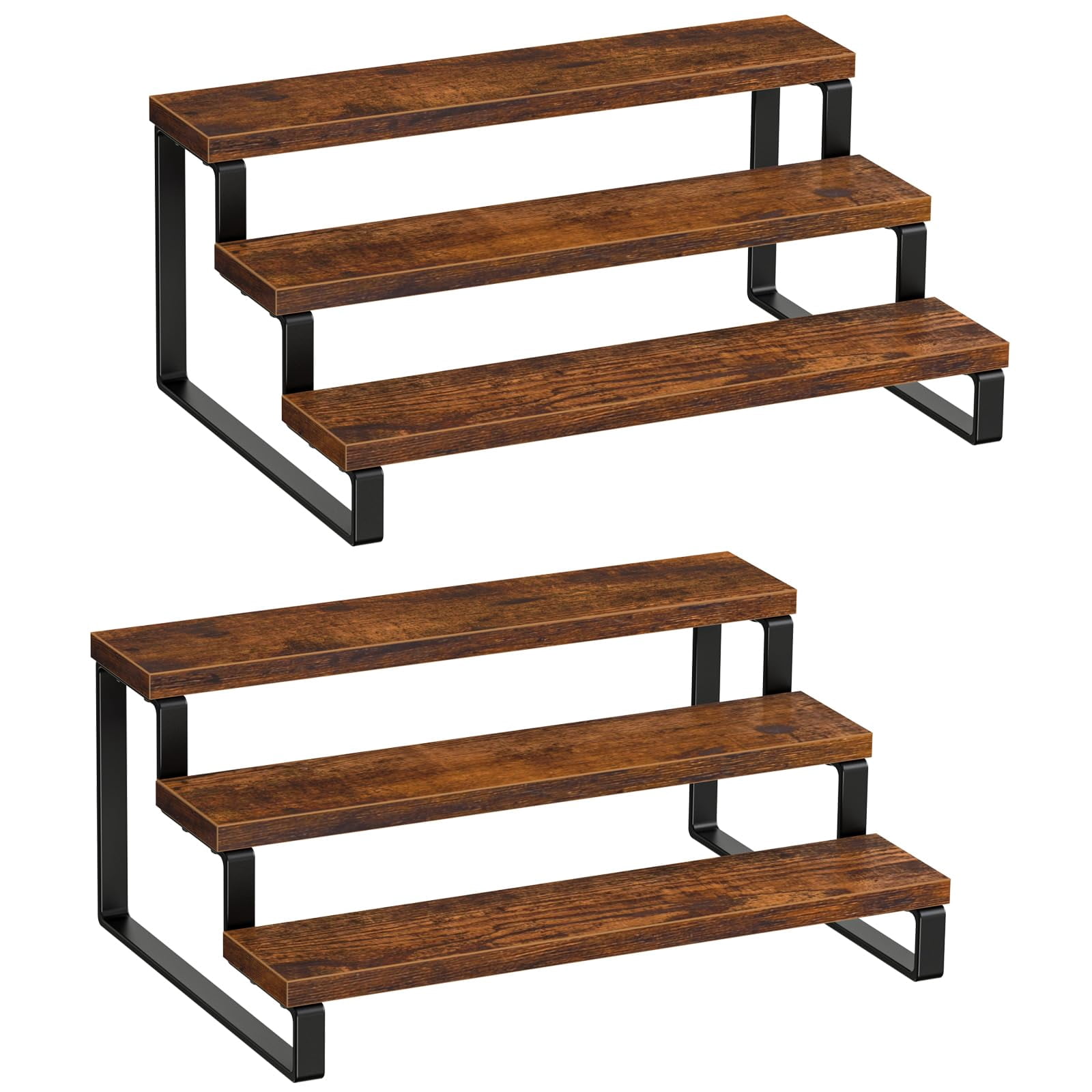 Bread Riser Display Giikin Set of 2 Wooden Display Stand Riser, 3 Tier Display Stand ...