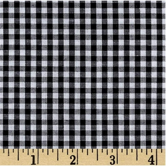 Giingham 1/8" (Inch) Checkered Poly Cotton Fabric by the Yard, 58"/60", All Colors