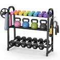 thumbnail image 1 of Gijjgole 3 Tier Adjustable Dumbbell Rack-Heavy-Duty 450LB Capacity Weight Storage Stand for Dumbbells, Space-Saving Weight Rack for Home Gym Organizer (Rack Only), 1 of 7