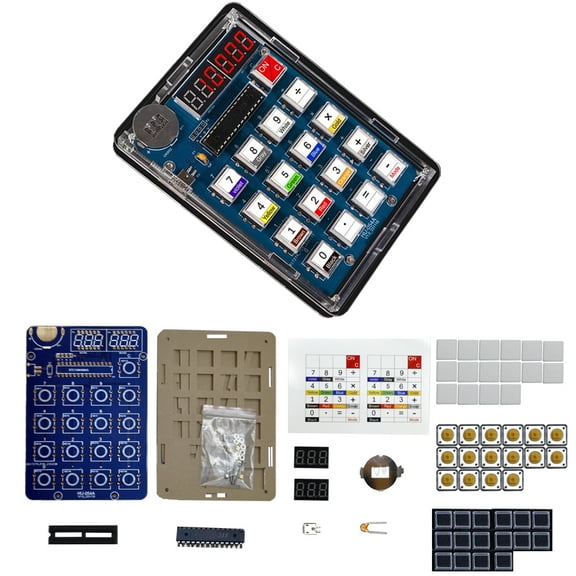 Gikfun 6-Bit DIY Calculator Kit Soldering Practice Kit Desktop Calculator Soldering Project Electronic Kit For College and High School Students to Learn and Use Soldering