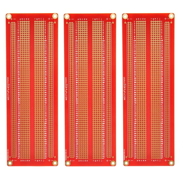 Gikfun Large Solder-able Breadboard Gold Plated Finish Proto Board PCB Diy Kit for Arduino (Pack of 3PCS) GK1008