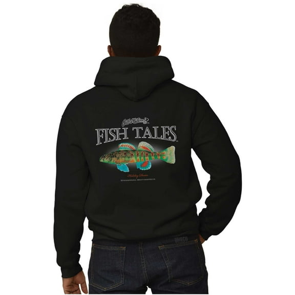 Gil McFinn Darter Fishing Fisherman Unisex Plus Fleece Graphic Hoodie Brisco Brands 2X