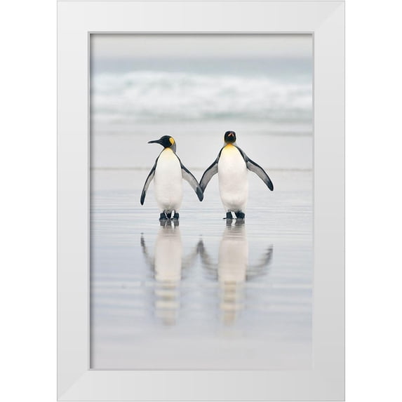 Gil Raga, Joan 23x32 White Modern Wood Framed Museum Art Print Titled - Friends