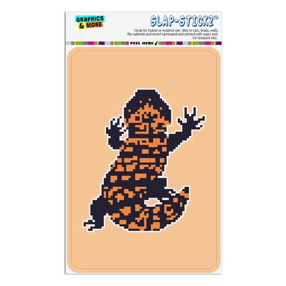 Gila Monster Pixel Lizard Home Business Office Sign