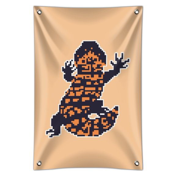 Gila Monster Pixel Lizard Home Business Office Sign