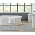 thumbnail image 1 of Gilbert 2 piece Checkerbox Bath Rug Set -20"X34"&24"X40"-240 GSF- SOFT SPA COLOR, 1 of 1