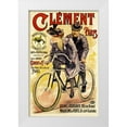 thumbnail image 1 of Gilbert, A. 17x24 White Modern Wood Framed Museum Art Print Titled - Clement Bicycles, 1 of 4
