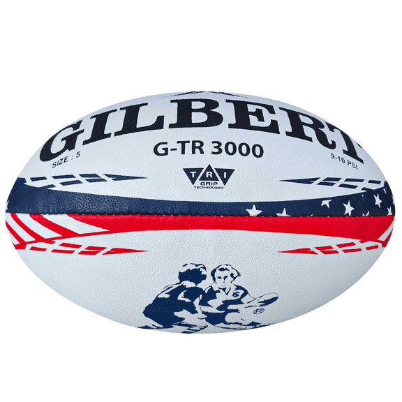 Gilbert G-TR3000 Stars & Stripes Rugby Training Ball - 5 - Standard