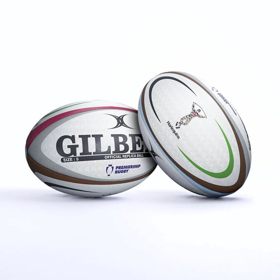 Gilbert Harlequins Rugby Club Replica Ball - 5 - Standard