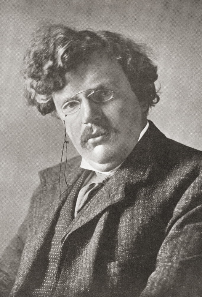 Gilbert Keith Chesterton 1874 Canvas Art - Ken Welsh Design Pics (11 x 17)