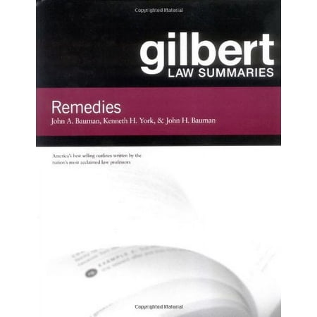 Pre-Owned Gilbert Law Summaries on Remedies (Paperback) 0314143491 9780314143495